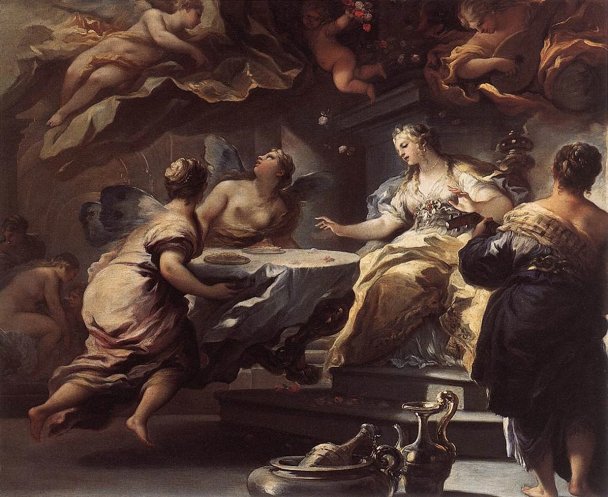 Psiche servite da spiriti invisibili